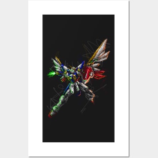 Wing gundam tv version Posters and Art